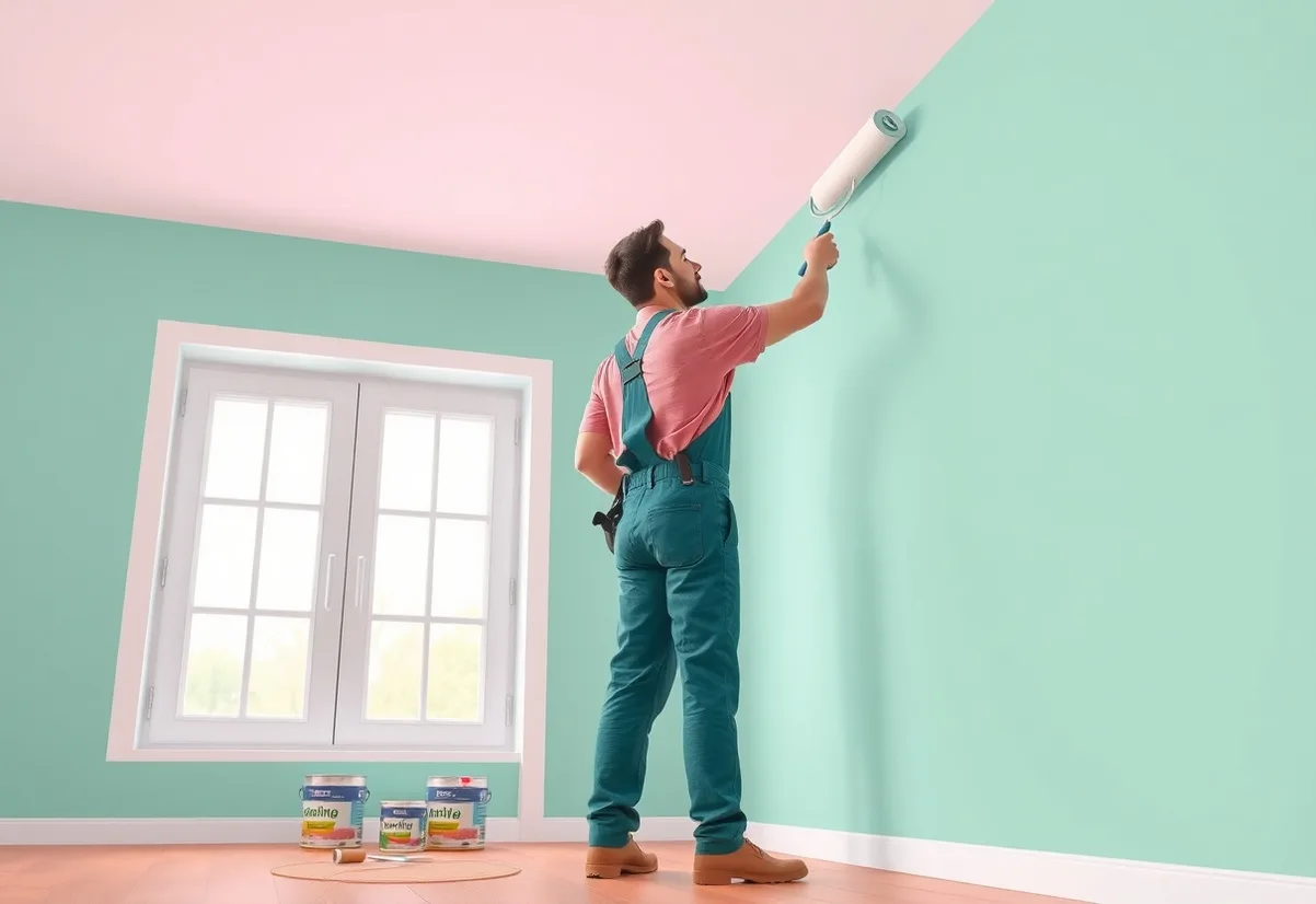Peintre Clermont 60600 en intervention sur un chantier